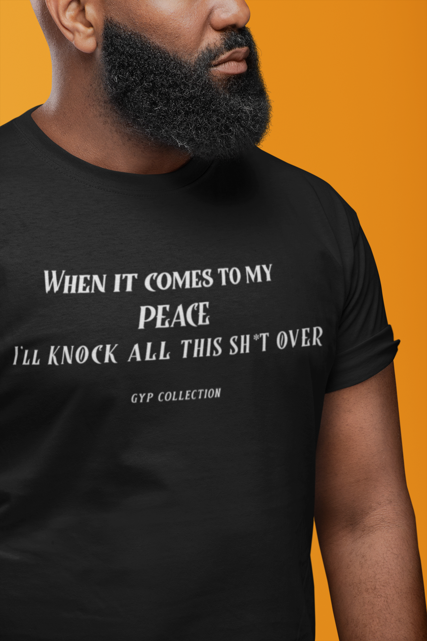 Peace Quote Tee - Black