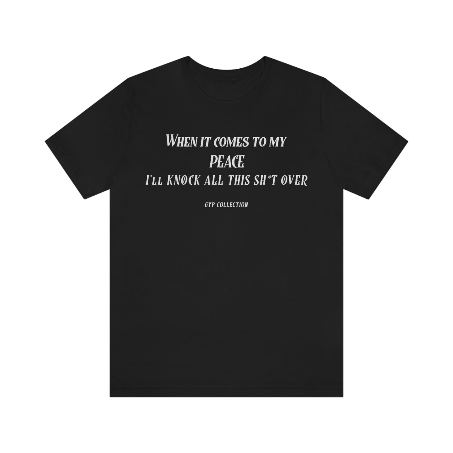 Peace Quote Tee - Black