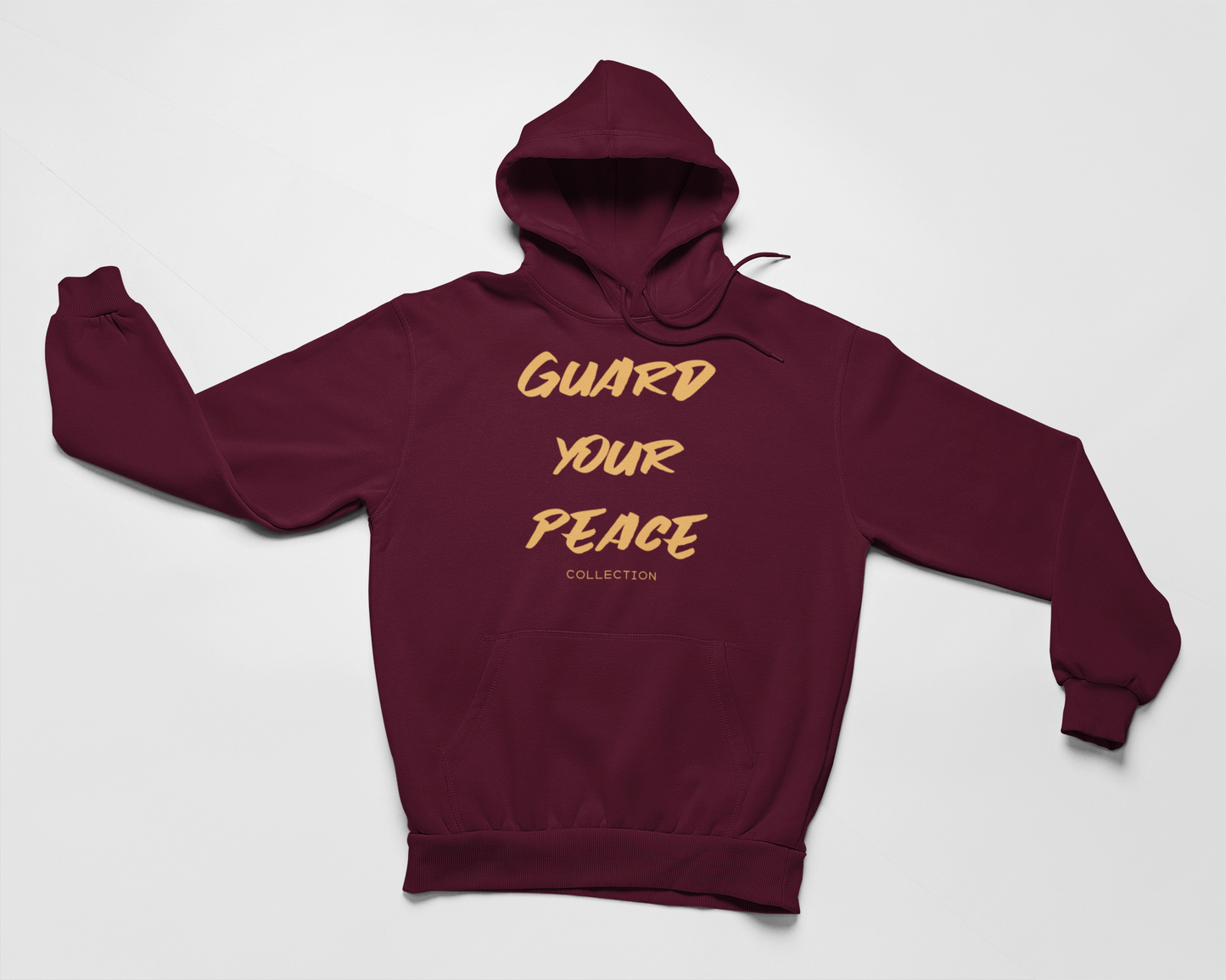 Guard your Peace Premium Hoodie- Burgundy