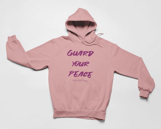 Guard Your Peace Premium Hoodie - Pale Pink