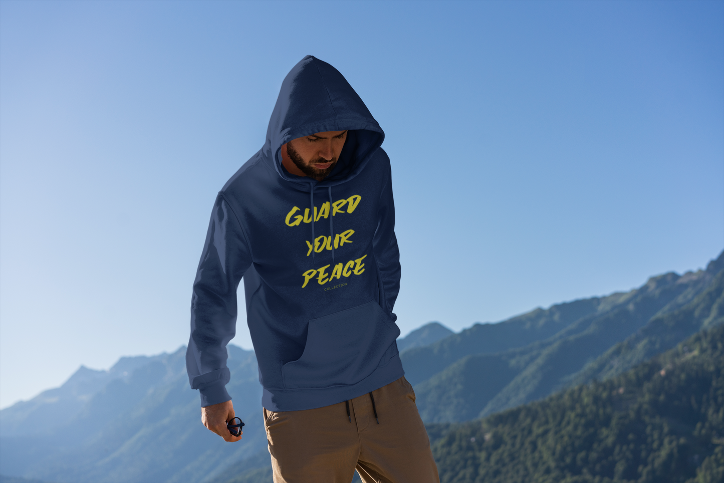 Guard Your Peace Premium Hoodie- Navy